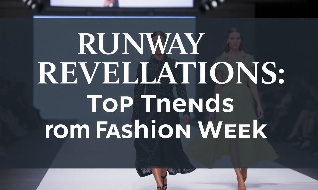 Runway Revelations: Top Trends from Fashion Week