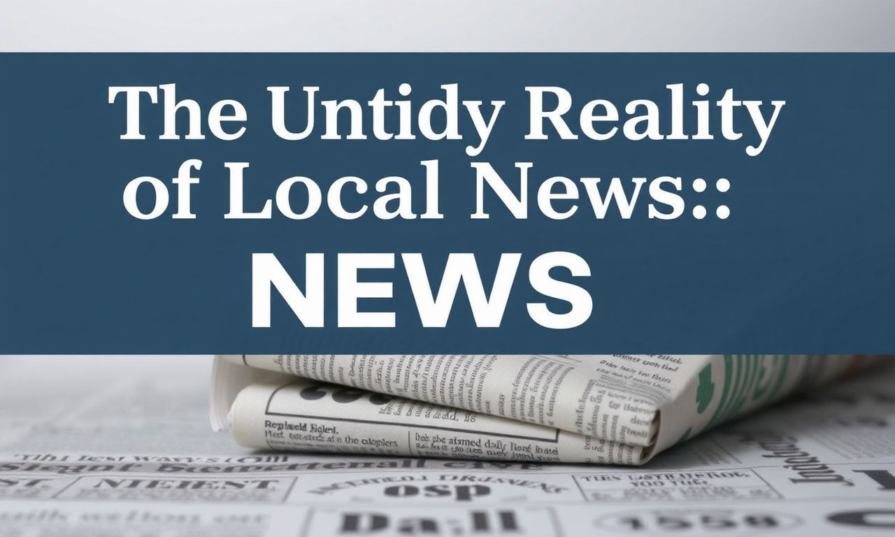 The Messy Truth About Local News: Why Your Hometown Paper Might Be Dying